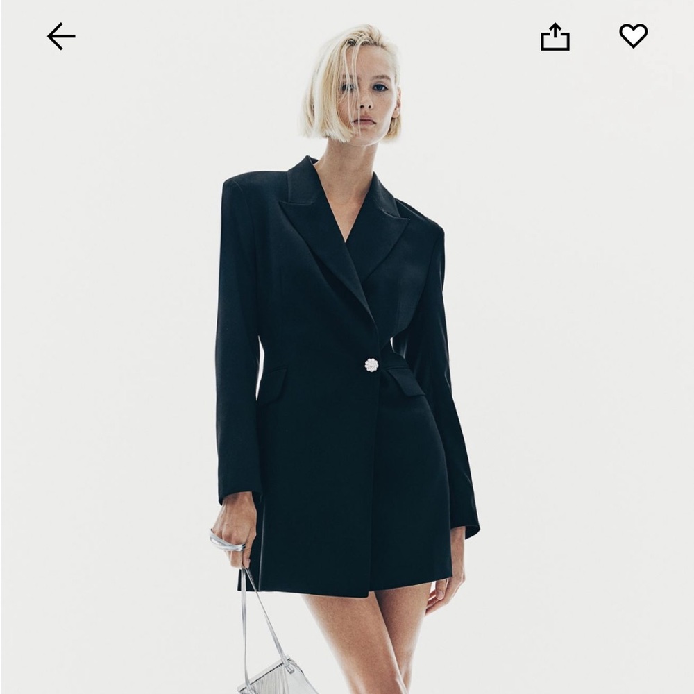 NWOT Rhinestone Button Jacket Dress